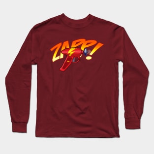 ZAPP! Retro SciFi Blaster Phaser Ray Gun Long Sleeve T-Shirt